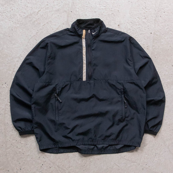Nike Mini Swoosh 1/4 Zip Windbreaker Jacket - 2000s (L)