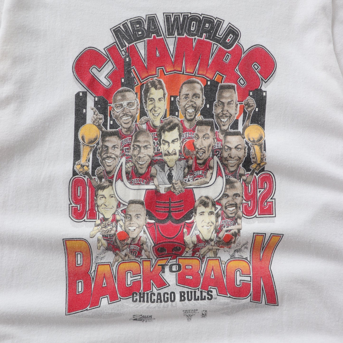 Vintage 1992 Chicago Bulls NBA Champions Tee - L