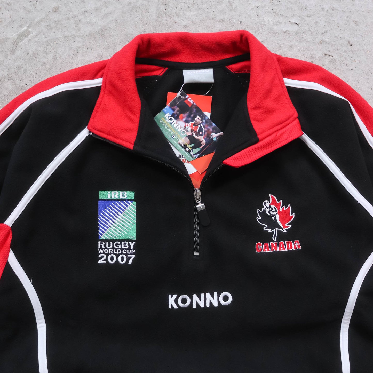 Canada Rugby World Cup 1/4 Zip Fleece Pullover - 2007 (XL)