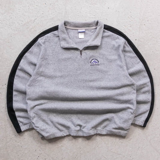 Colorado Rockies Reebok 1/4 Zip Fleece Pullover - 90s (XXL)
