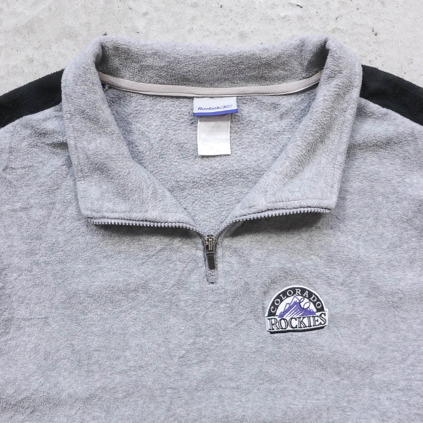 Colorado Rockies Reebok 1/4 Zip Fleece Pullover - 90s (XXL)