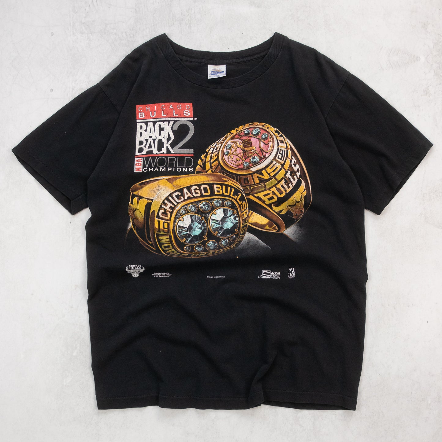 Vintage 1992 Chicago Bulls NBA Champions Tee - M