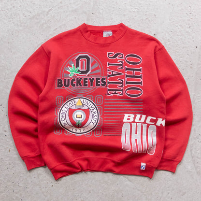 Ohio State Buckeyes All Over Print NCAA Sweatshirt - 90s (M)