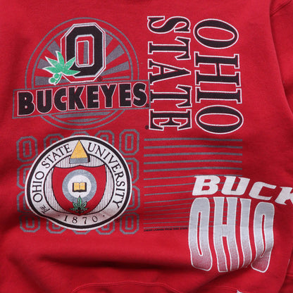 Ohio State Buckeyes All Over Print NCAA Sweatshirt - 90s (M)