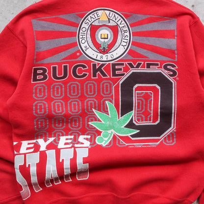 Ohio State Buckeyes All Over Print NCAA Sweatshirt - 90s (M)