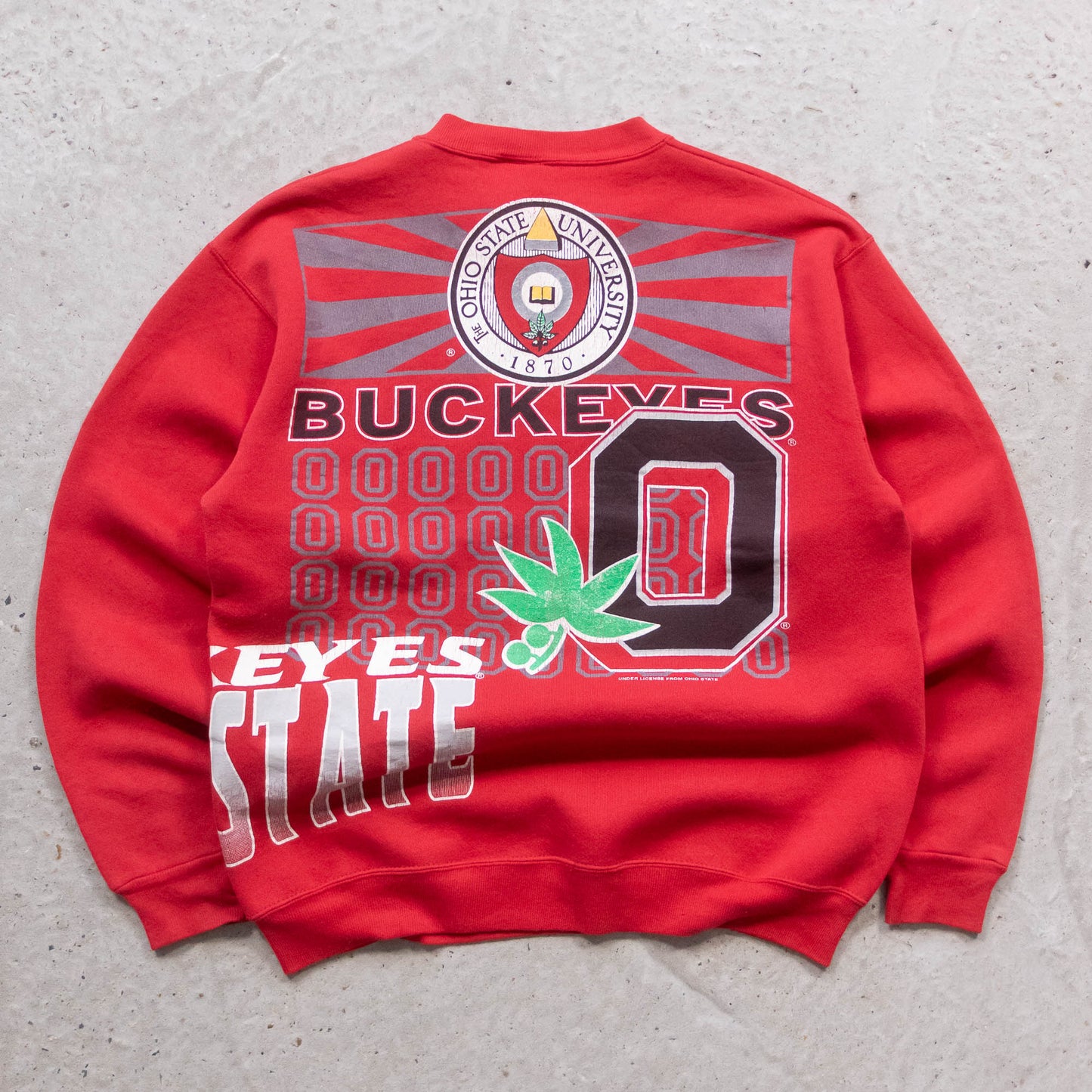 Ohio State Buckeyes All Over Print NCAA Sweatshirt - 90s (M)