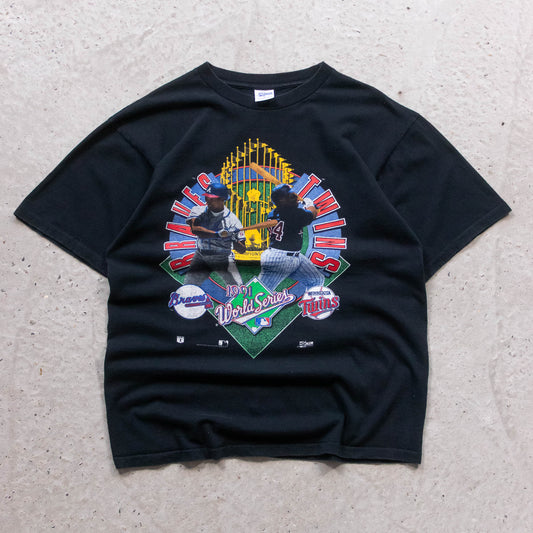 Braves vs Twins MLB World Series Salem Tee - 1991 (L)