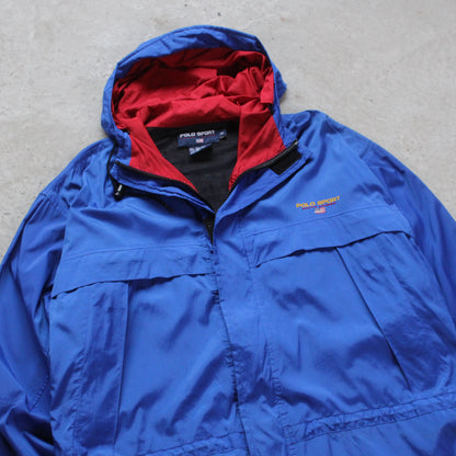 Vintage 90s Polo Sport Ralph Lauren Hooded Jacket - M