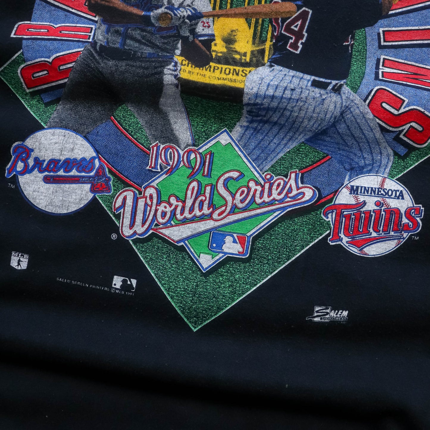 Braves vs Twins MLB World Series Salem Tee - 1991 (L)
