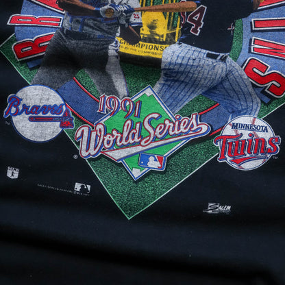 Braves vs Twins MLB World Series Salem Tee - 1991 (L)