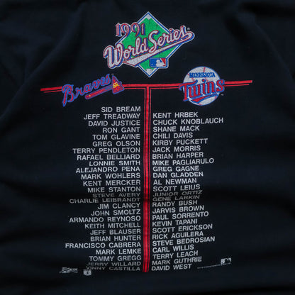 Braves vs Twins MLB World Series Salem Tee - 1991 (L)