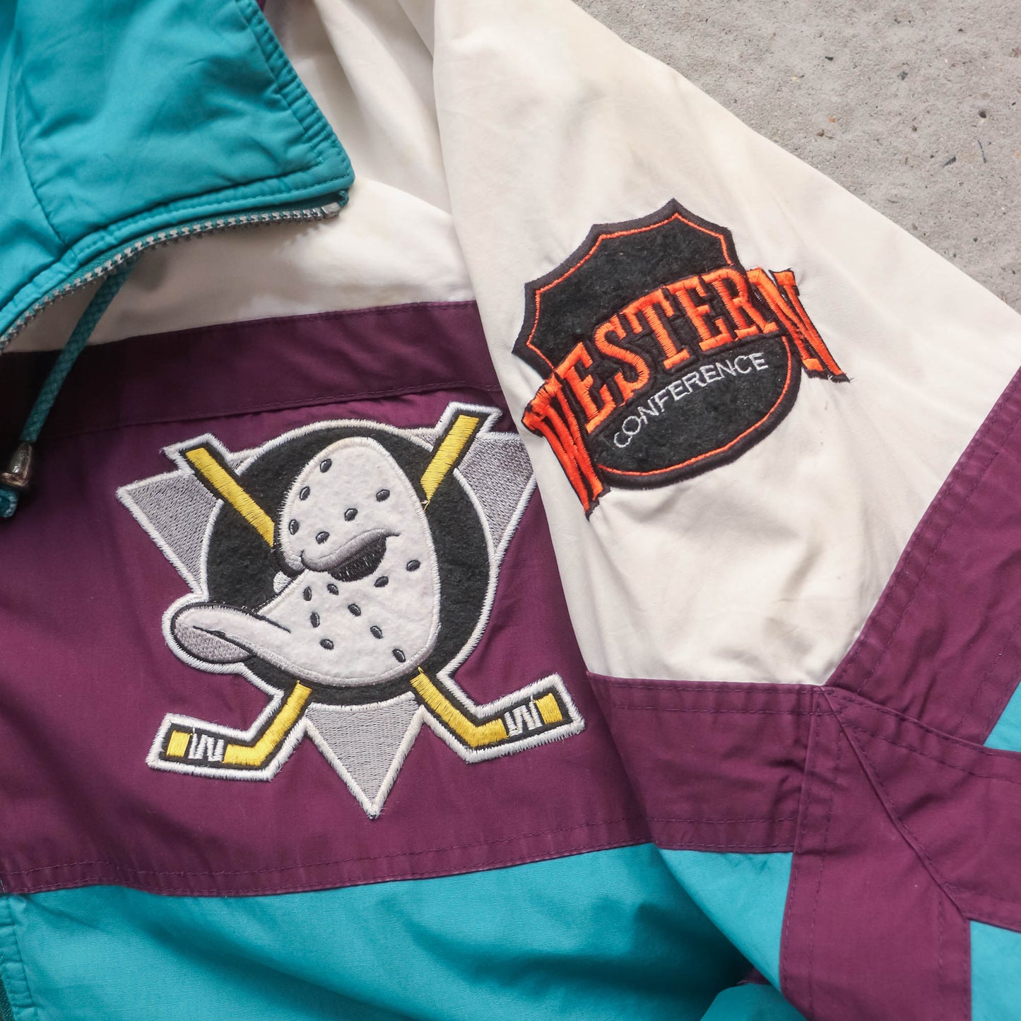 Anaheim Mighty Ducks Nutmeg Sample Jacket - 90s (L)
