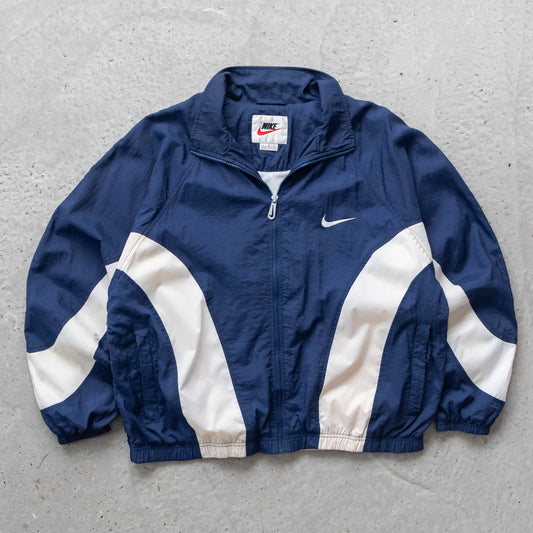 Nike Big Swoosh Colourblock Windbreaker Jacket - 90s (L)