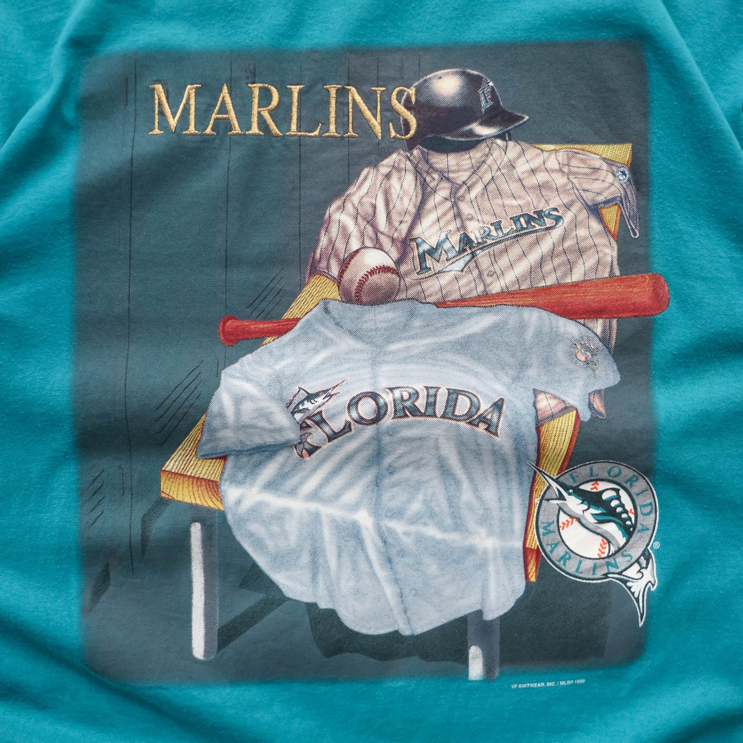 Florida Marlins Embroidered MLB Tee - 90s (XL)