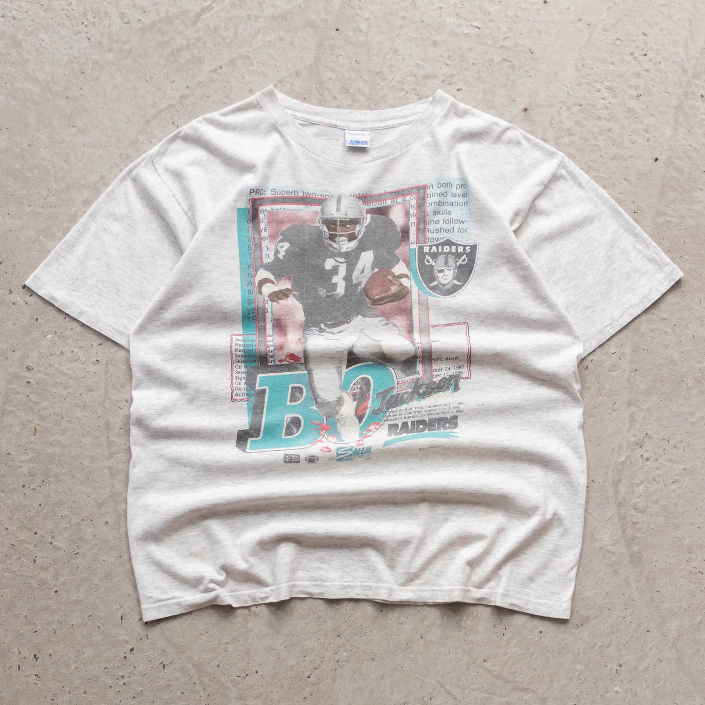 Bo Jackson LA Raiders NFL Salem Tee - 1991 (XL)
