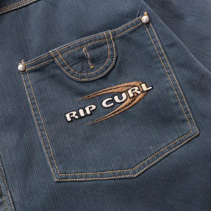 Rip Curl Embroidered Logo Textured Overshirt – 90s (S)