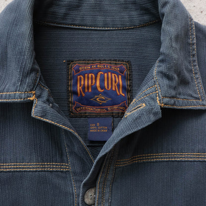 Rip Curl Embroidered Logo Textured Overshirt – 90s (S)