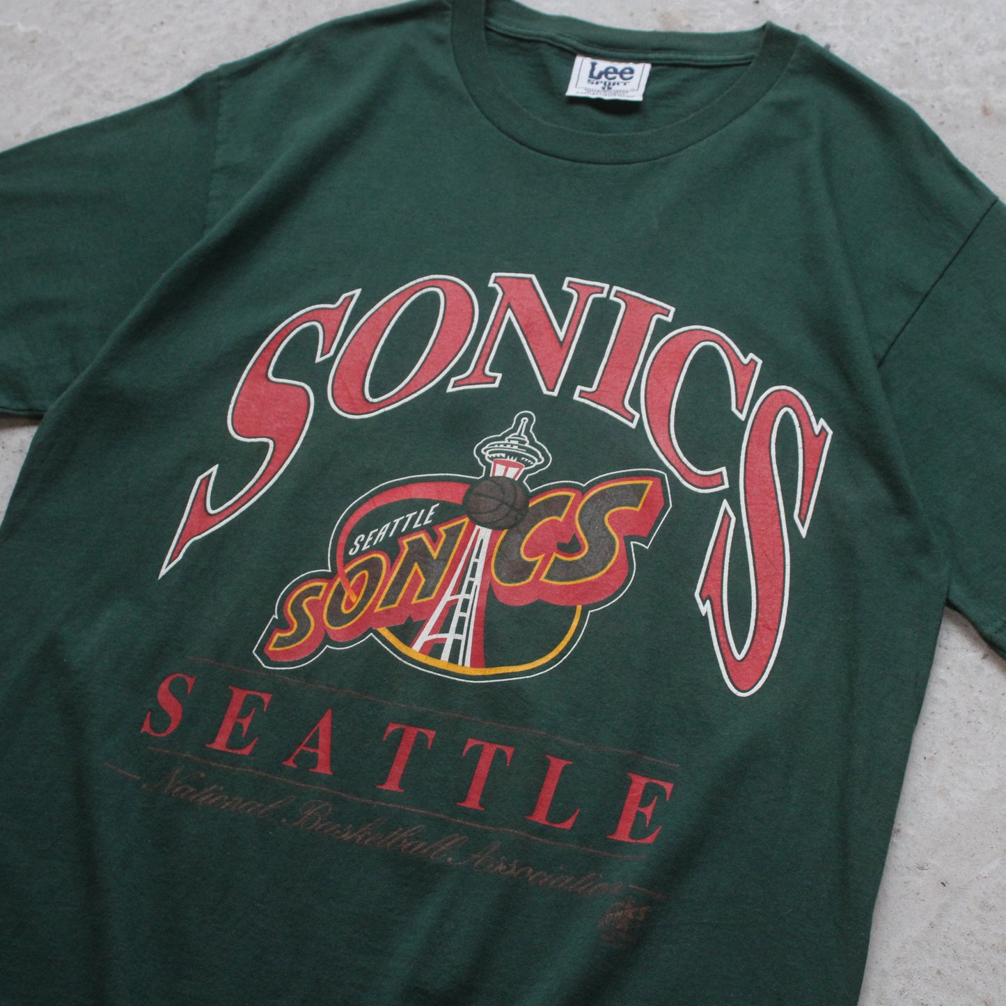 Vintage 90s Seattle Super Sonics NBA Tee - L