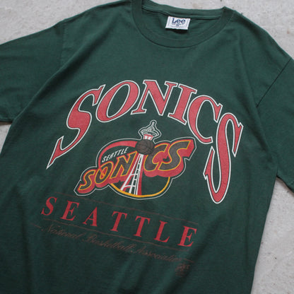 Vintage 90s Seattle Super Sonics NBA Tee - L