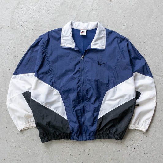 Nike Big Swoosh Colourblock Windbreaker Jacket - 90s (XL)