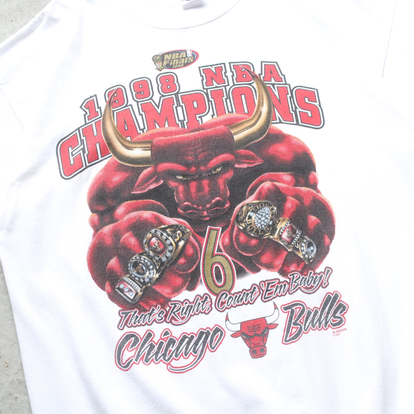 Vintage 1998 Chicago Bulls NBA Champions Tee - XXL