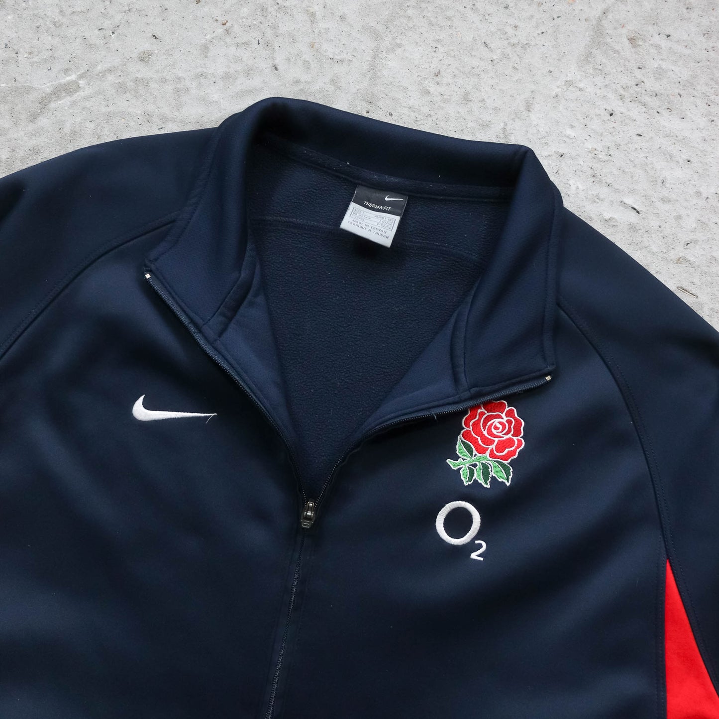 England Rugby Nike 1/4 Zip Fleece Pullover - 2000s (L)