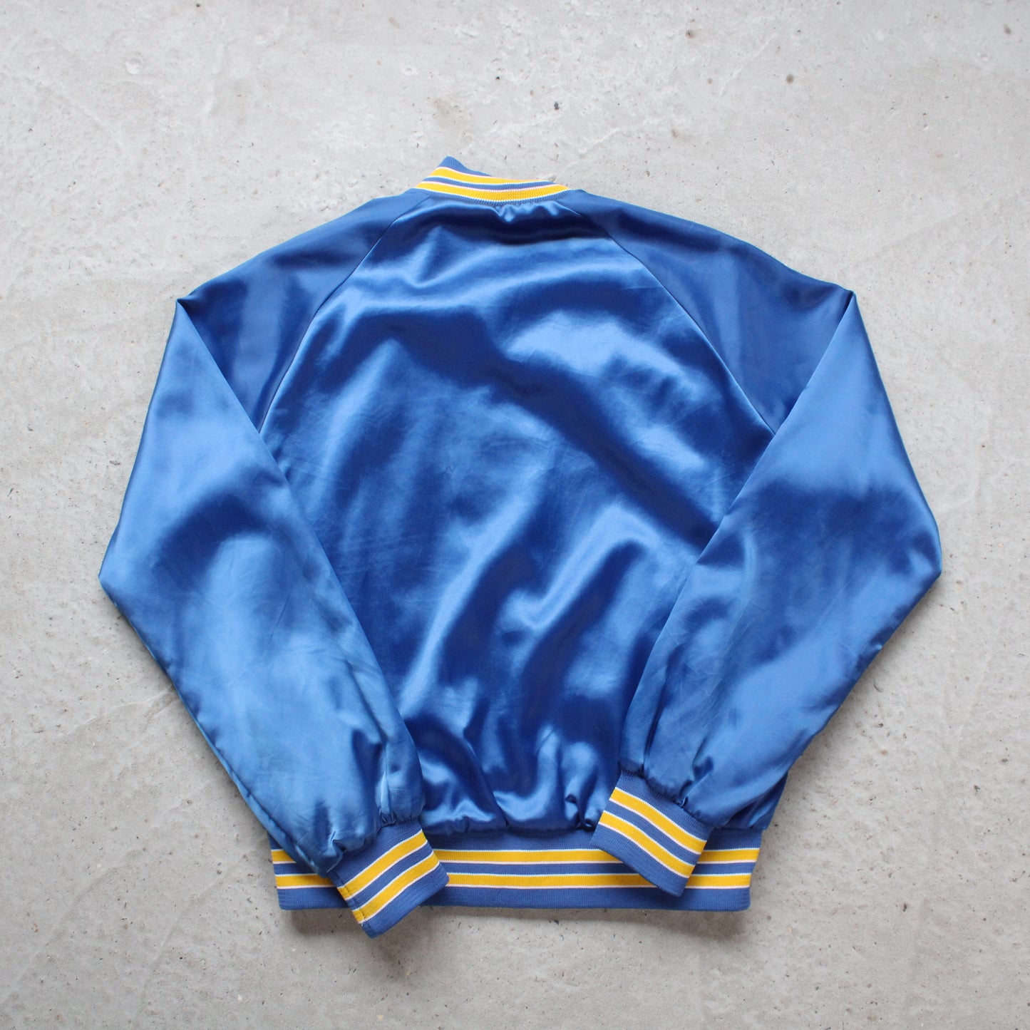 Vintage 80s L.A Rams Satin NFL Bomber Jacket - M