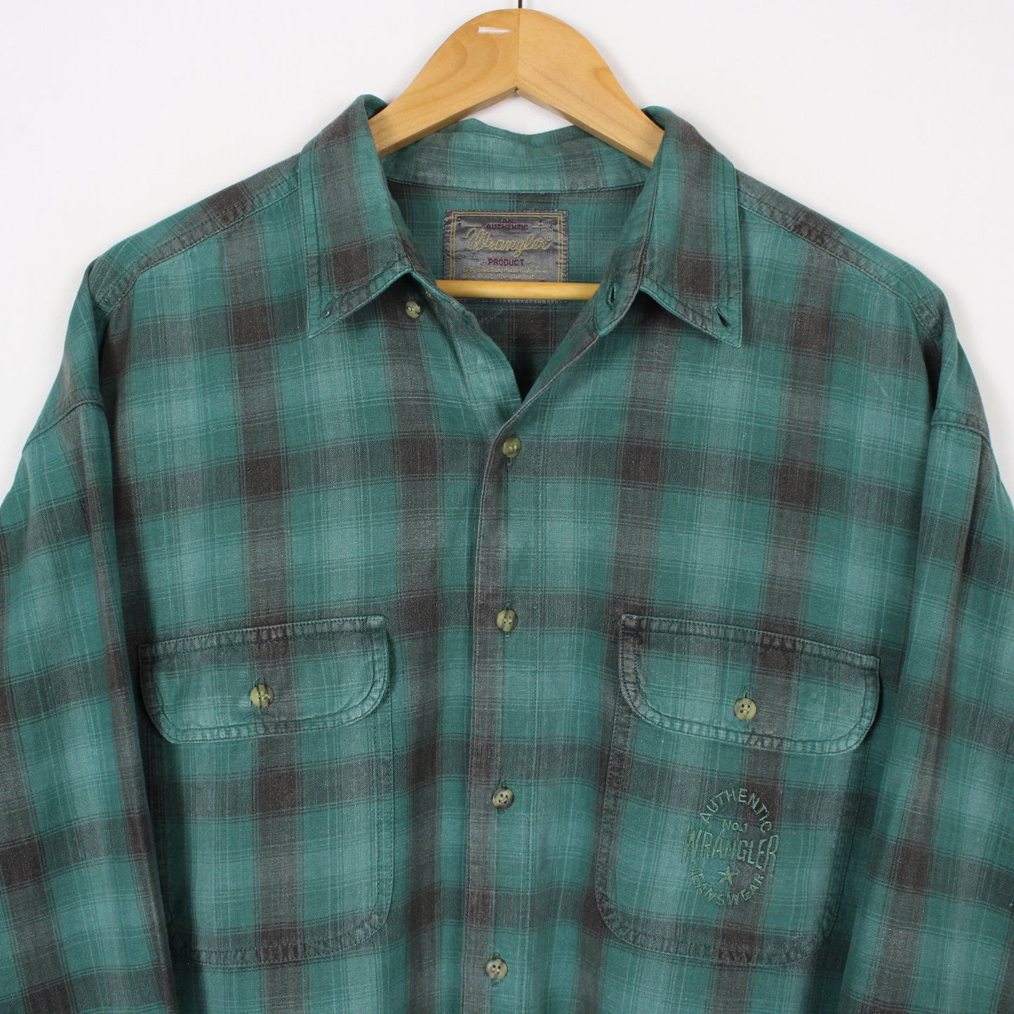 Vintage Wrangler Button Up Shirt - XL
