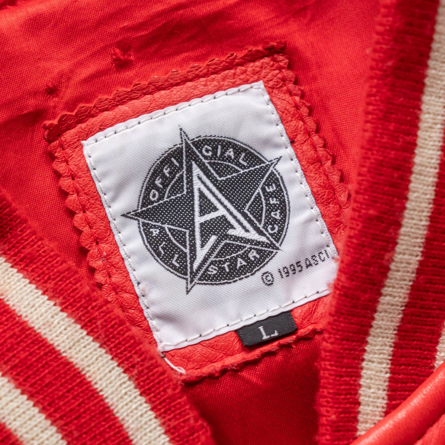 All Star Cafe Melbourne Leather Bomber Jacket - 1995 (L)