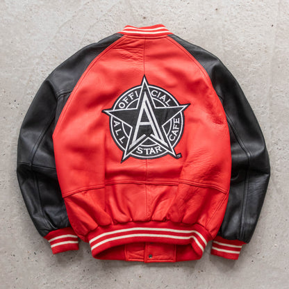 All Star Cafe Melbourne Leather Bomber Jacket - 1995 (L)