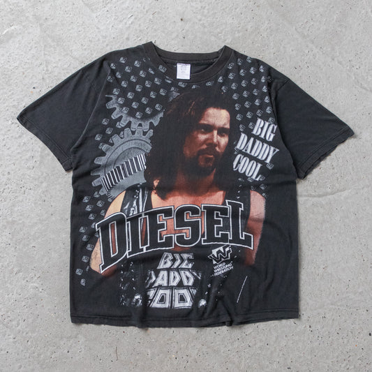 Vintage 1995 Diesel Big Daddy Cool WWF Tee - XL - AL Vintage