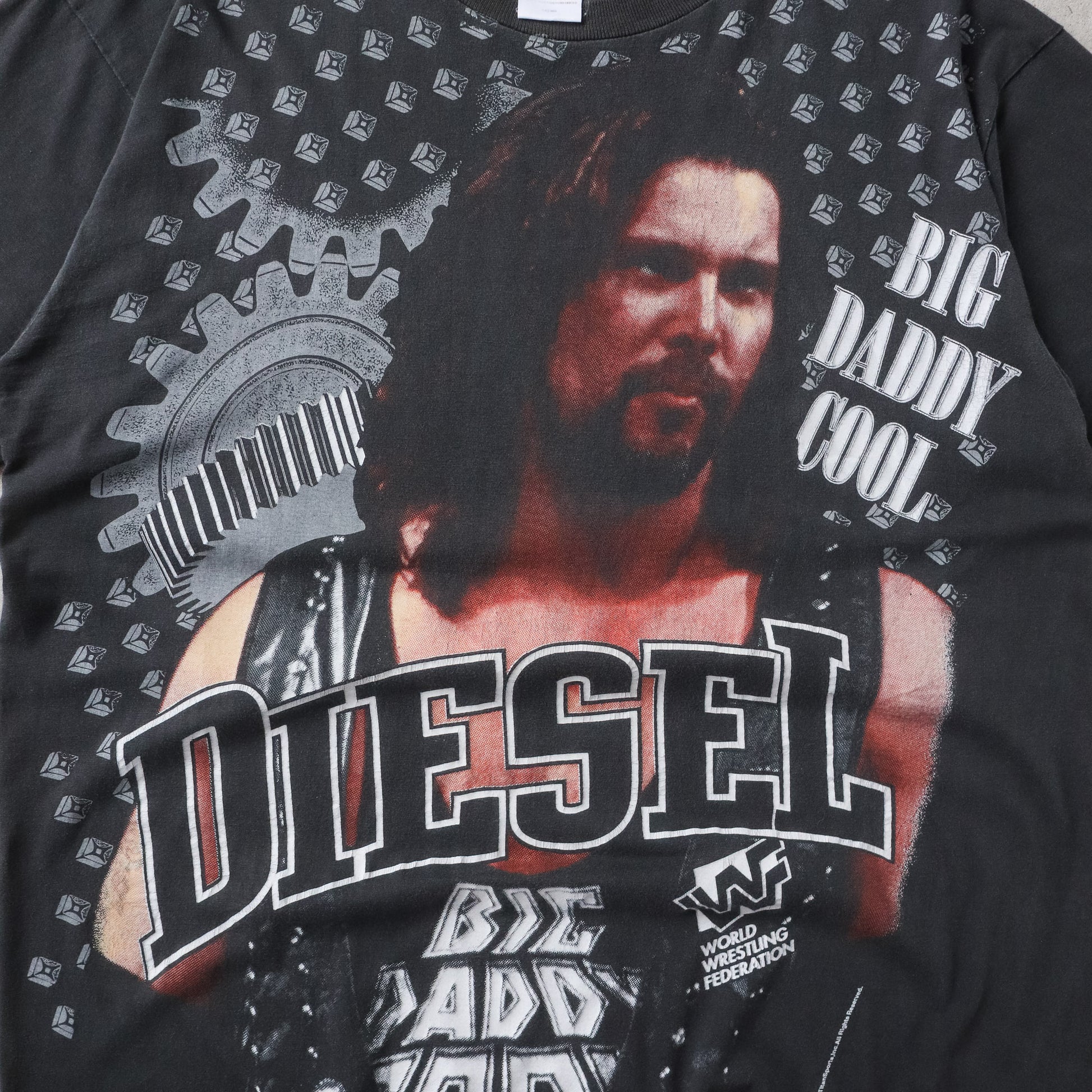 Vintage 1995 Diesel Big Daddy Cool WWF Tee - XL - AL Vintage