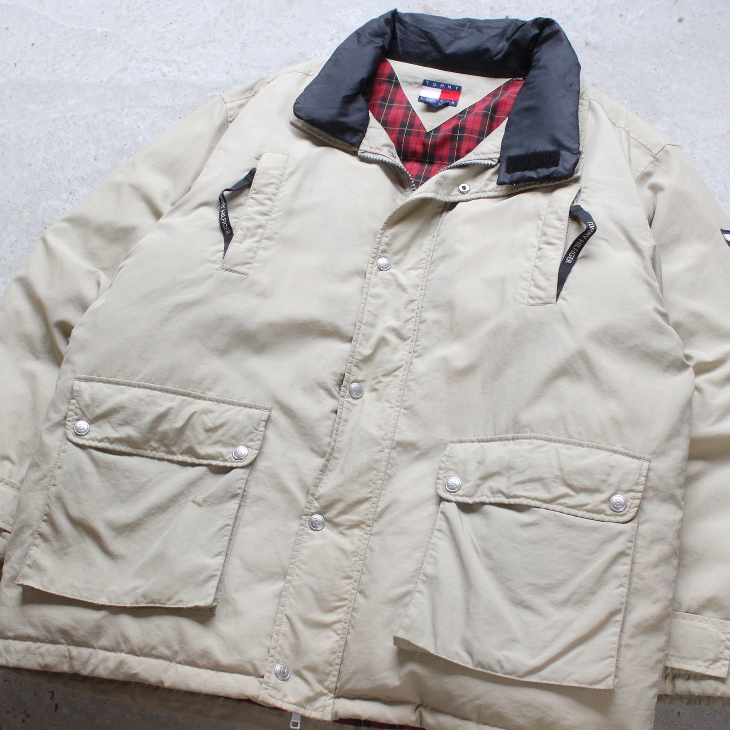 Vintage 90s Tommy Hilfiger Puffer Jacket - XL