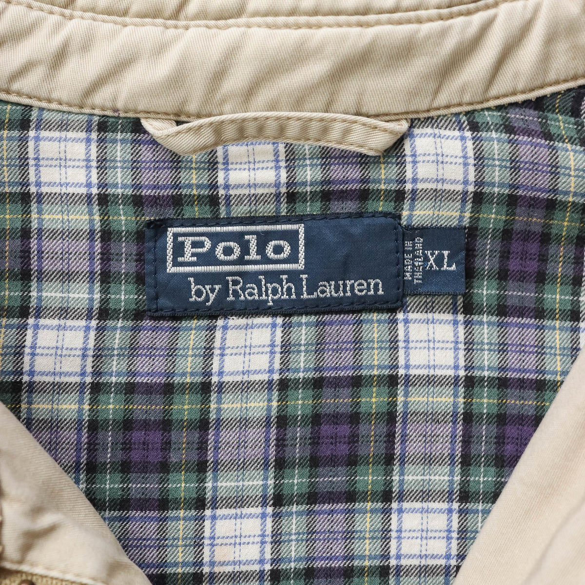 Polo Ralph Lauren Plaid Lined Harrington Jacket - 90s (XL)
