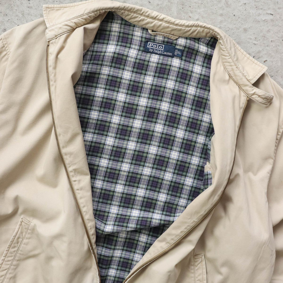 Polo Ralph Lauren Plaid Lined Harrington Jacket - 90s (XL)