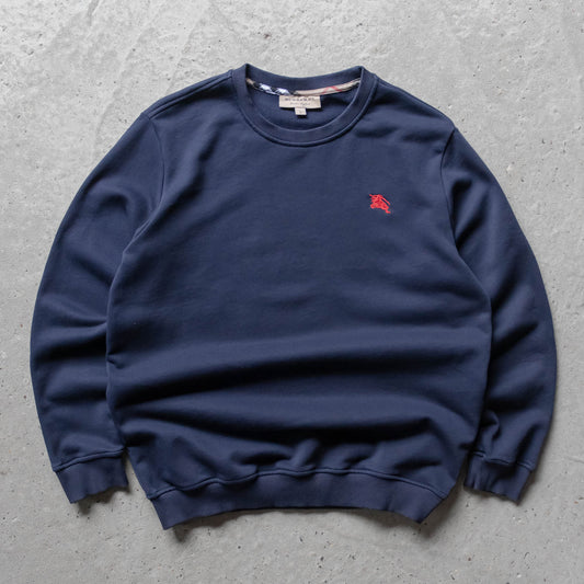 Burberry London Embroidered Logo Sweatshirt – 2000s (L)
