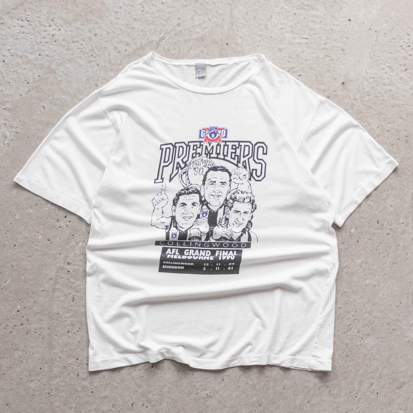 Collingwood Magpies AFL Premiers Tee - 1990 (XL)