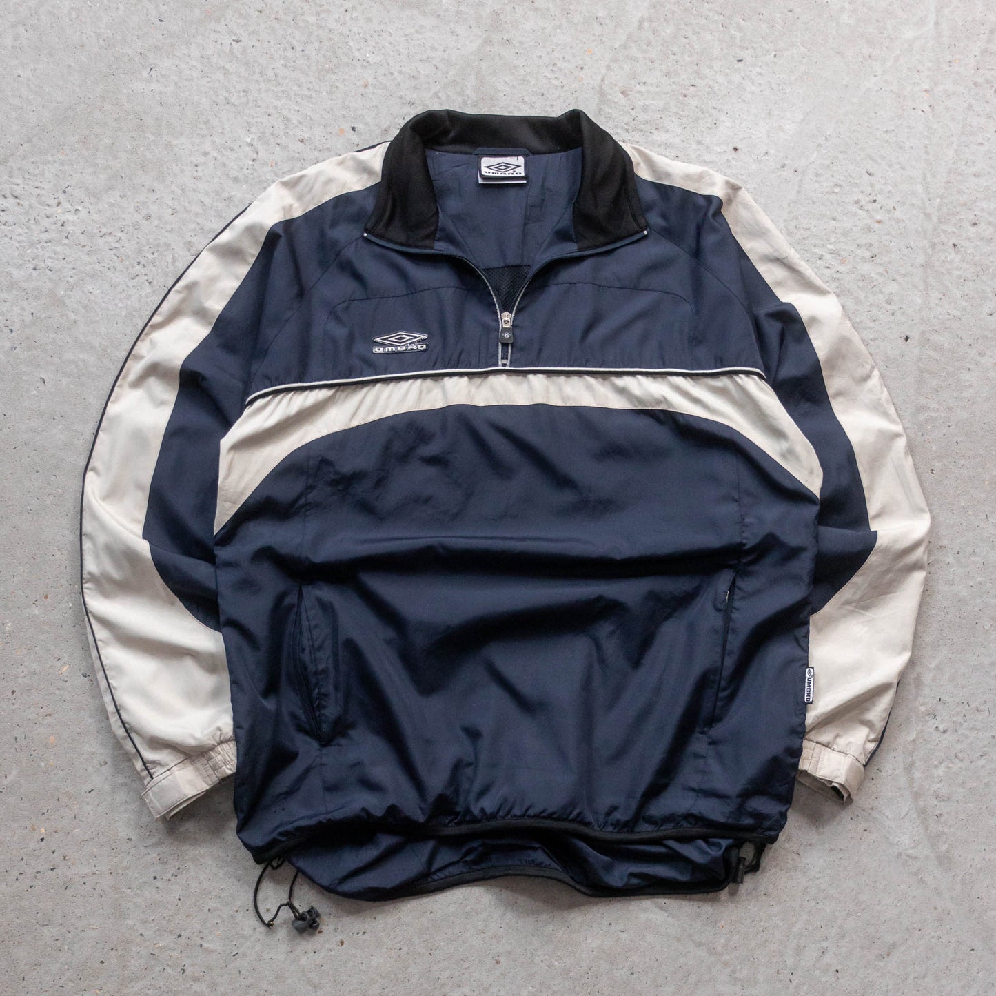 Umbro Two-Tone 1/4 Zip Windbreaker Jacket - 90s (XL)