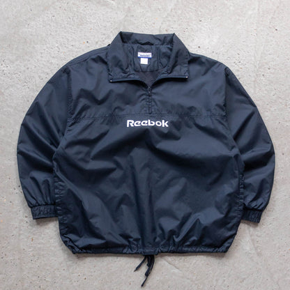 Reebok Spellout 1/4 Zip Windbreaker Jacket - 90s (L)