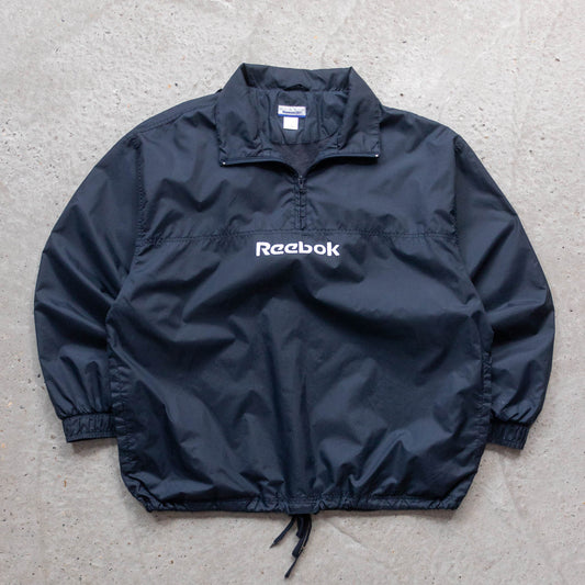 Reebok Spellout 1/4 Zip Windbreaker Jacket - 90s (L)