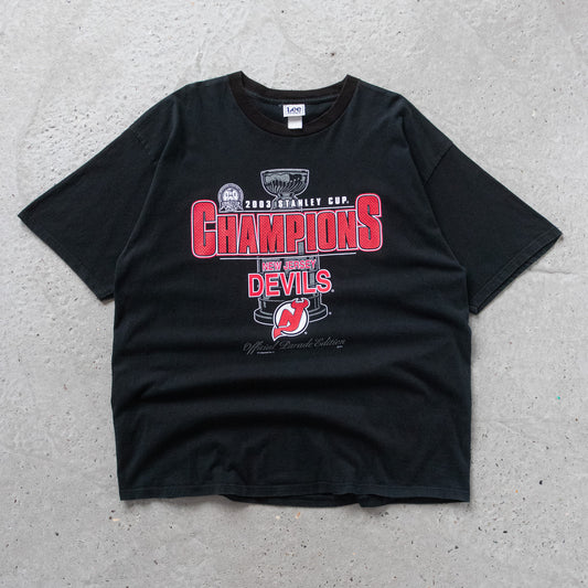 Vintage 2003 New Jersey Devils NHL Champions Tee - XXL - AL Vintage