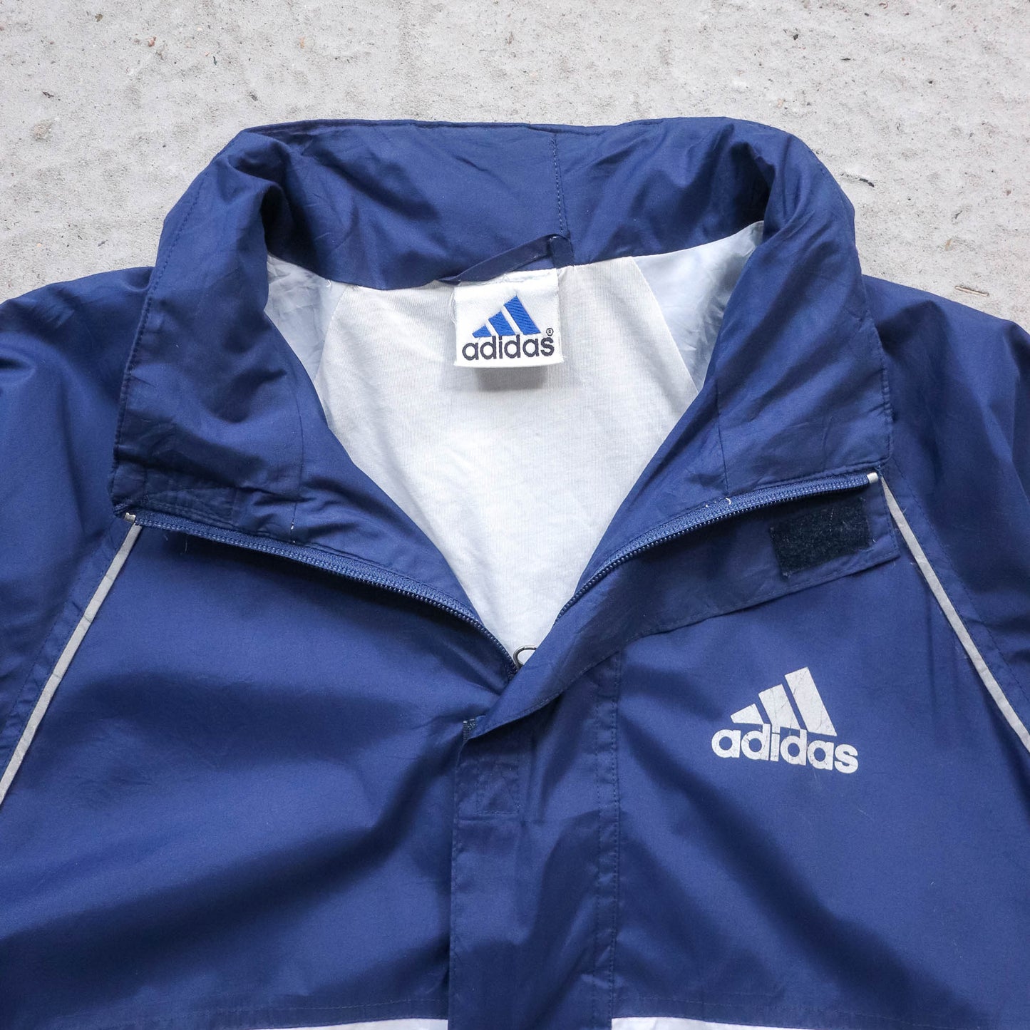 Adidas Big Logo Windbreaker Jacket - 90s (L)