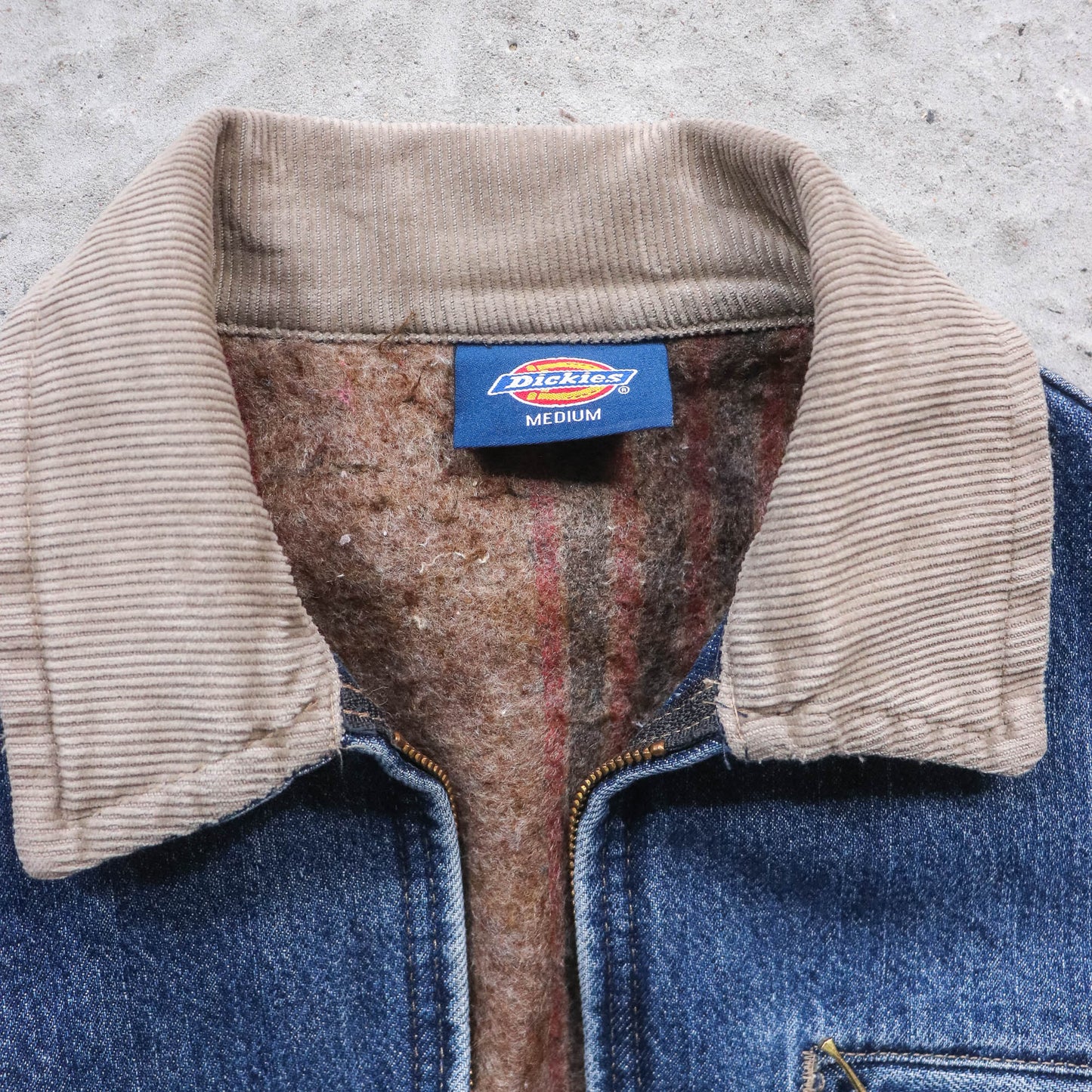 Dickies Blanket Lined Denim Detroit Jacket - 90s (M)