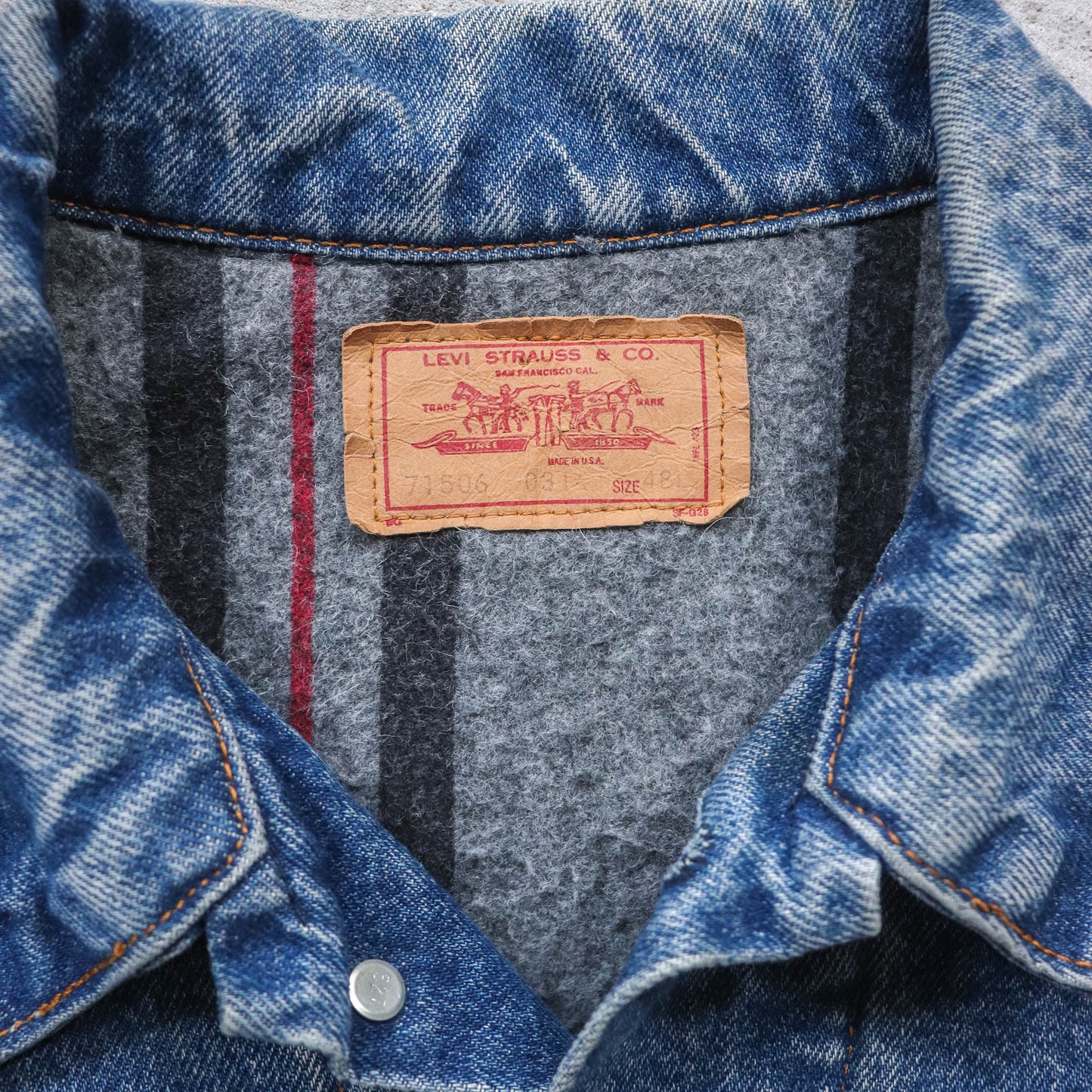 Levi's Blanket Lined Type 3 Denim Jacket - 80s (L)