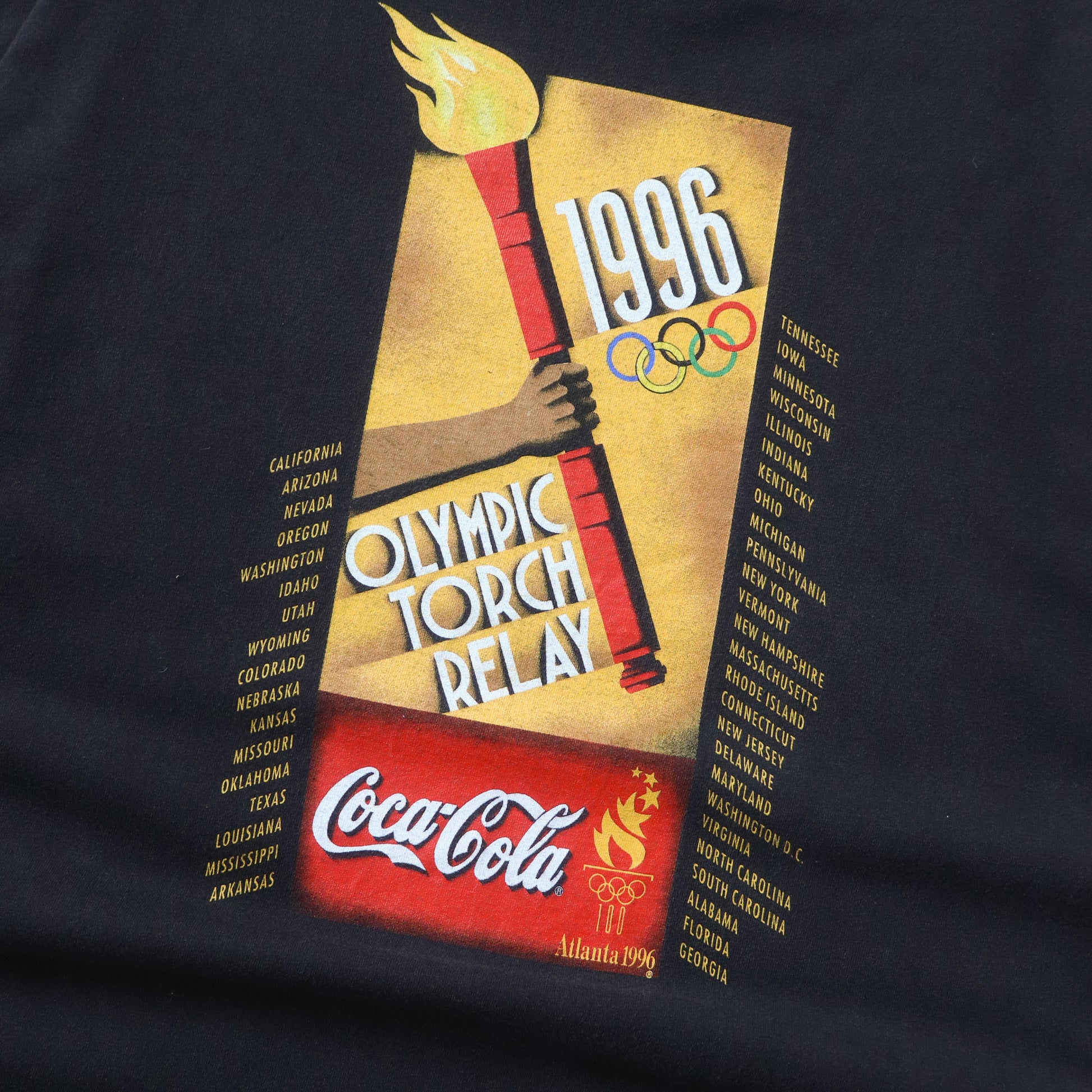Vintage 1996 Atlanta Olympics Coca - Cola Tee - XXL - AL Vintage