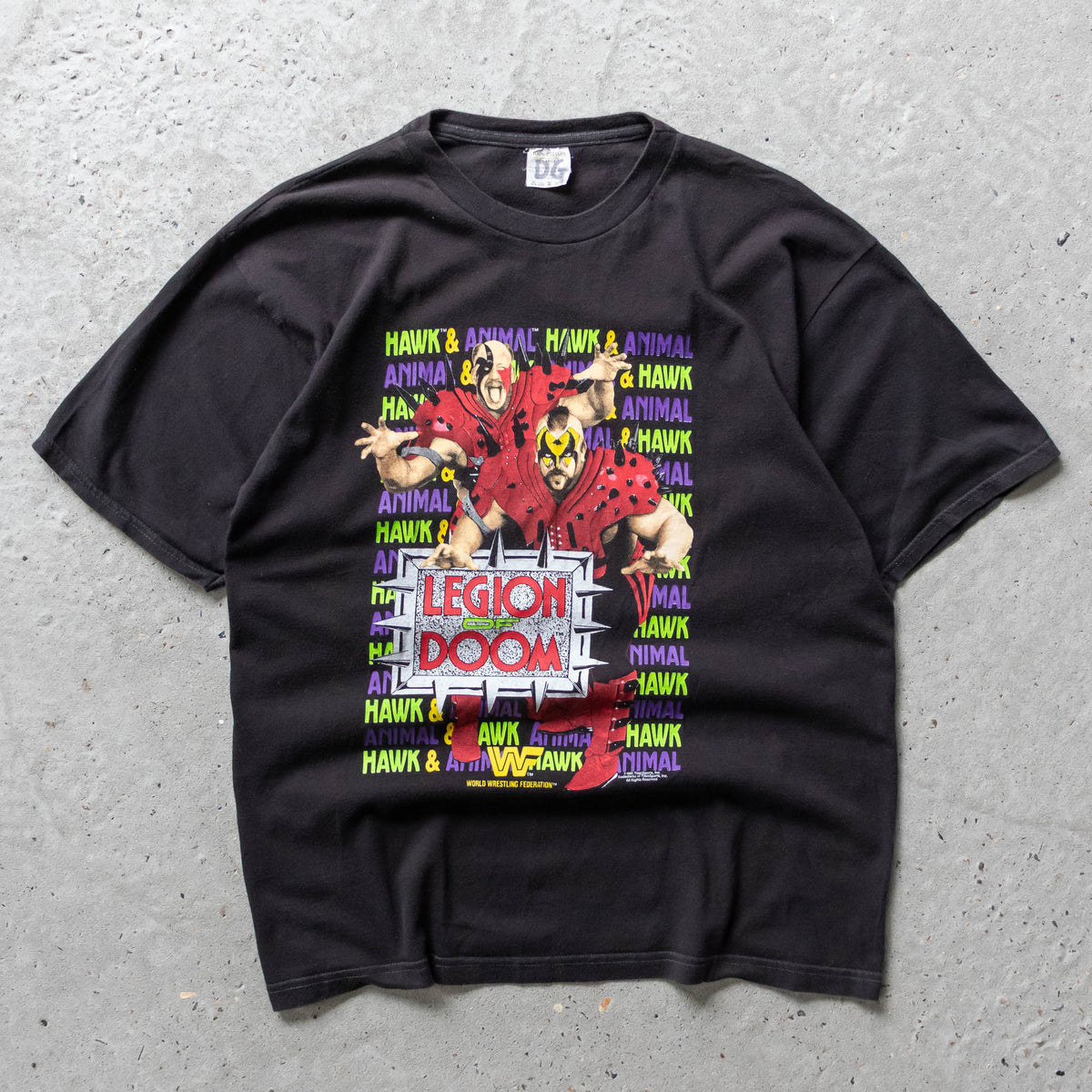 Legion of Doom Animal & Hawk WWF Euro Tee - 1991 (L)