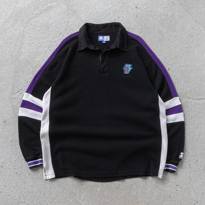 Vintage 90s Utah Jazz NBA Starter 1/4 Zip Sweatshirt - XL - AL Vintage