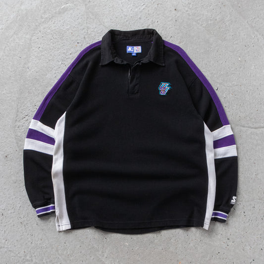 Vintage 90s Utah Jazz NBA Starter 1/4 Zip Sweatshirt - XL - AL Vintage