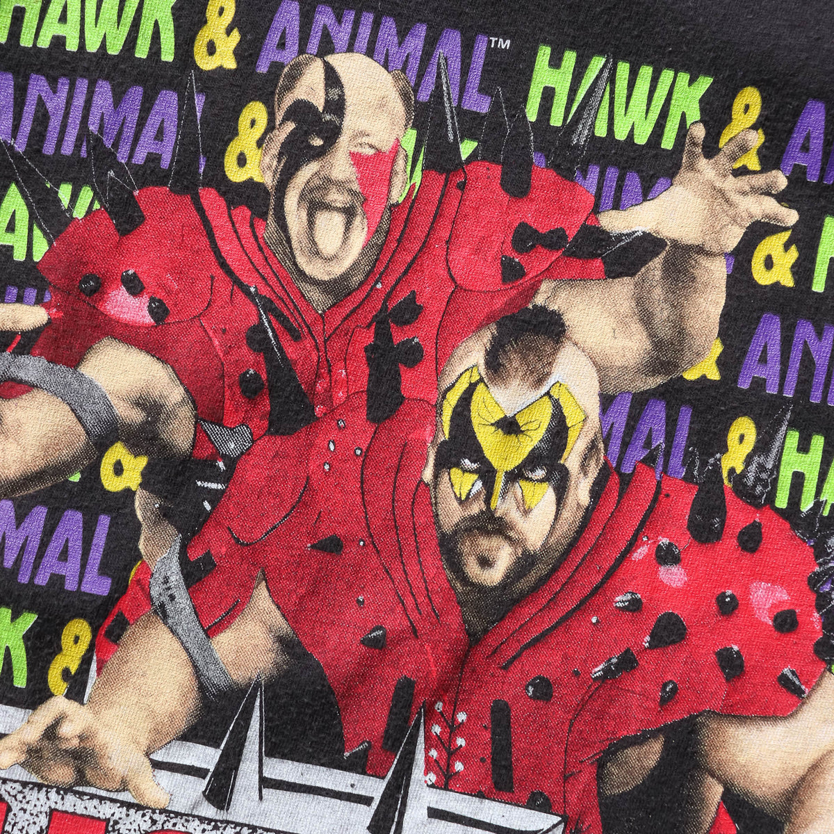 Legion of Doom Animal & Hawk WWF Euro Tee - 1991 (L)