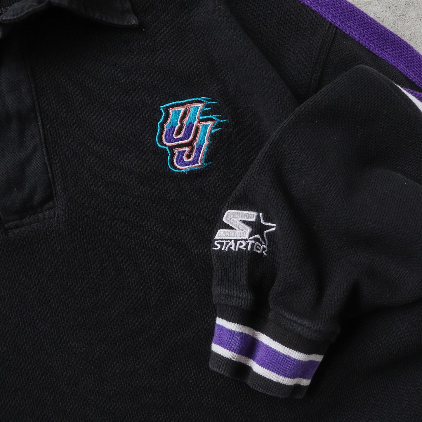 Vintage 90s Utah Jazz NBA Starter 1/4 Zip Sweatshirt - XL - AL Vintage